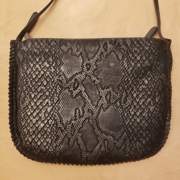 Vintage Carlos Falchi Leather Cross Body Bag Made in Italy - Picture 1 of 8